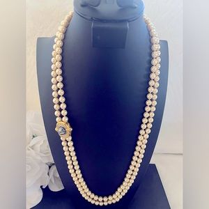 Joan Rivers Double Strand Pearl Necklace